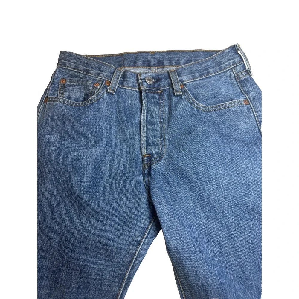 Levi's 501 Original Fit Straight Leg Button Fly Jeans Medium Wash 29x30